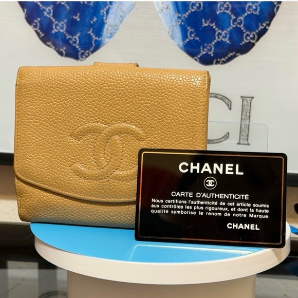 CHANEL Handbags - Chanel Bifold Leather Wallet W/ Auth Card